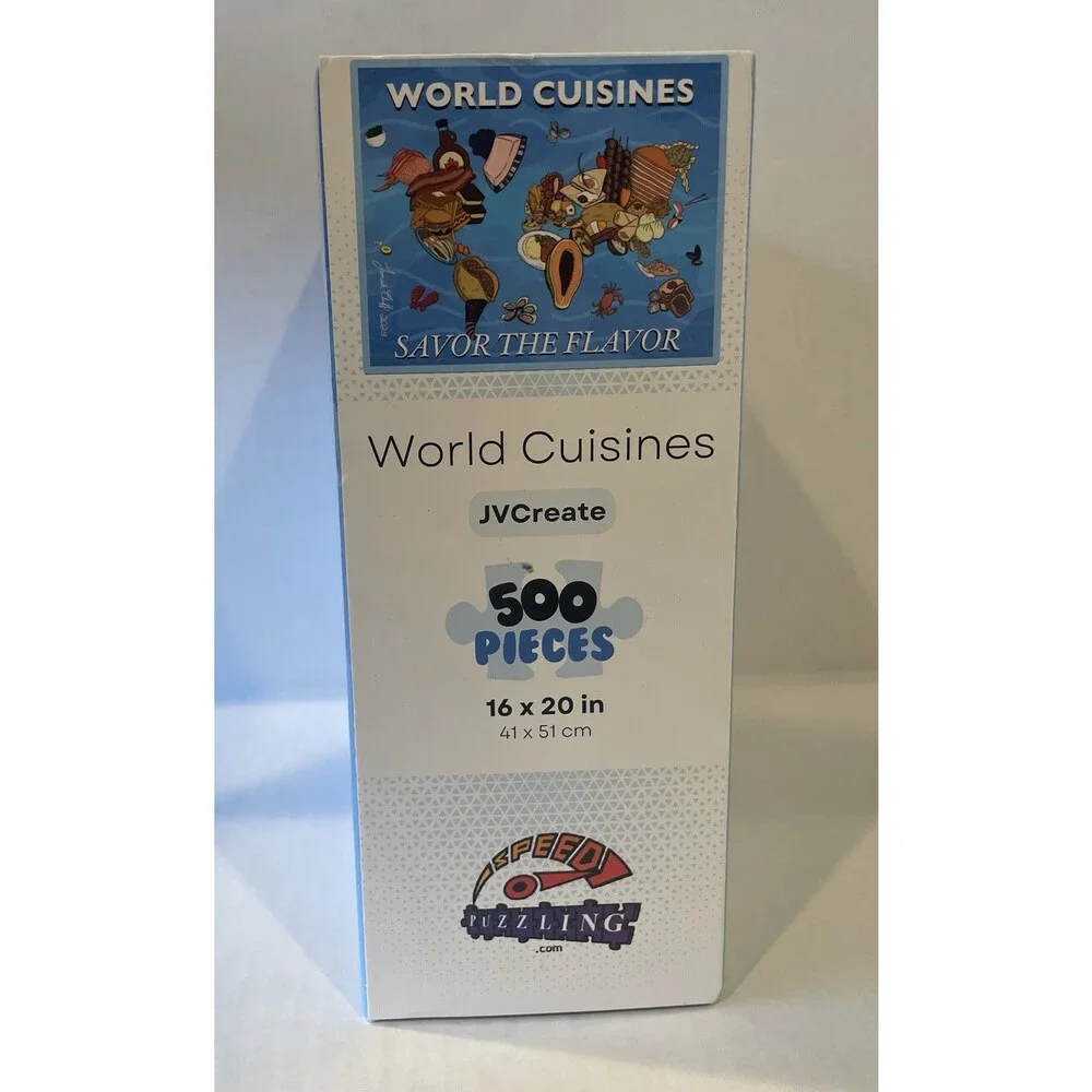 World Cuisines: Savor the Flavor by Jonah‎ Cluff, 500 Piece Jigsaw Puzzle
